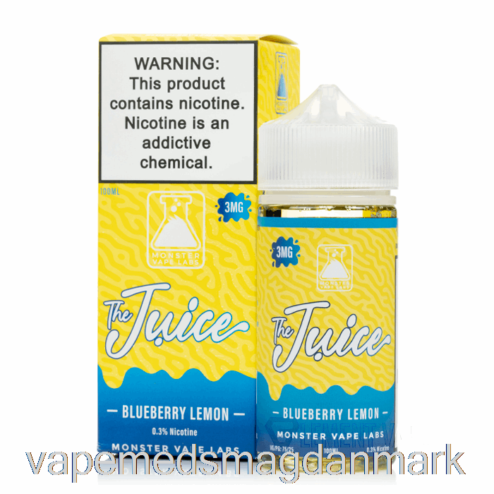 Engangs Vape Danmark Blåbær Citron - Saften - 100ml 0mg